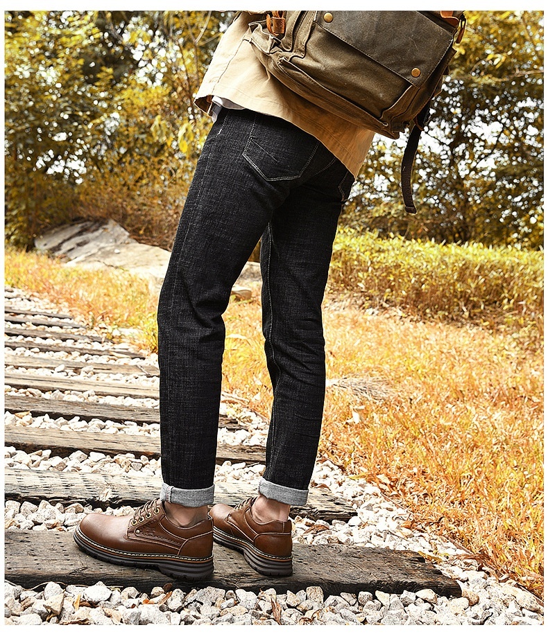 Chaussures de travail d'extérieur WalkPrime en cuir véritable de vachette, transfrontalières européennes et américaines, avec large embout de sécurité, résistantes à l'usure et antidérapantes._voghion.com