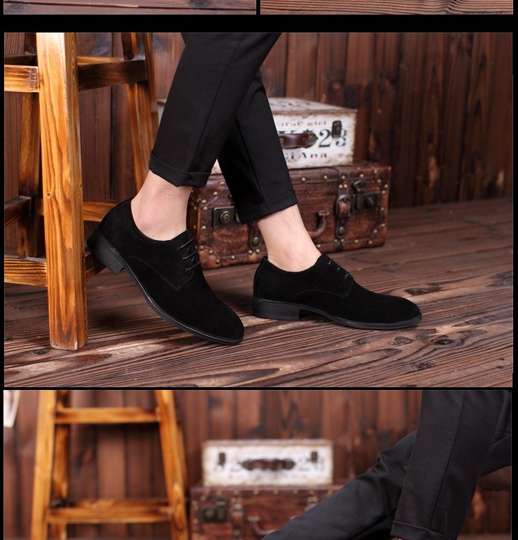 Scarpe casual retrò basse in pelle scamosciata stile britannico da uomo Voyage, di grandi dimensioni, traspiranti e resistenti all'usura_voghion.com