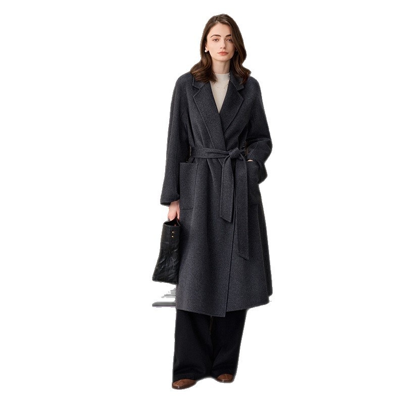 Women's Clothing Classic European Version Bathrobe Max Women M Brand Double-Sided Cashmere Wool Coat_voghion.com