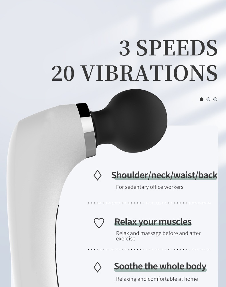 Eros Lab Strong Vibrating Massager Muscle Relaxation Multi-Functional Detachable Motor Massage Stick Silent Design_voghion.com