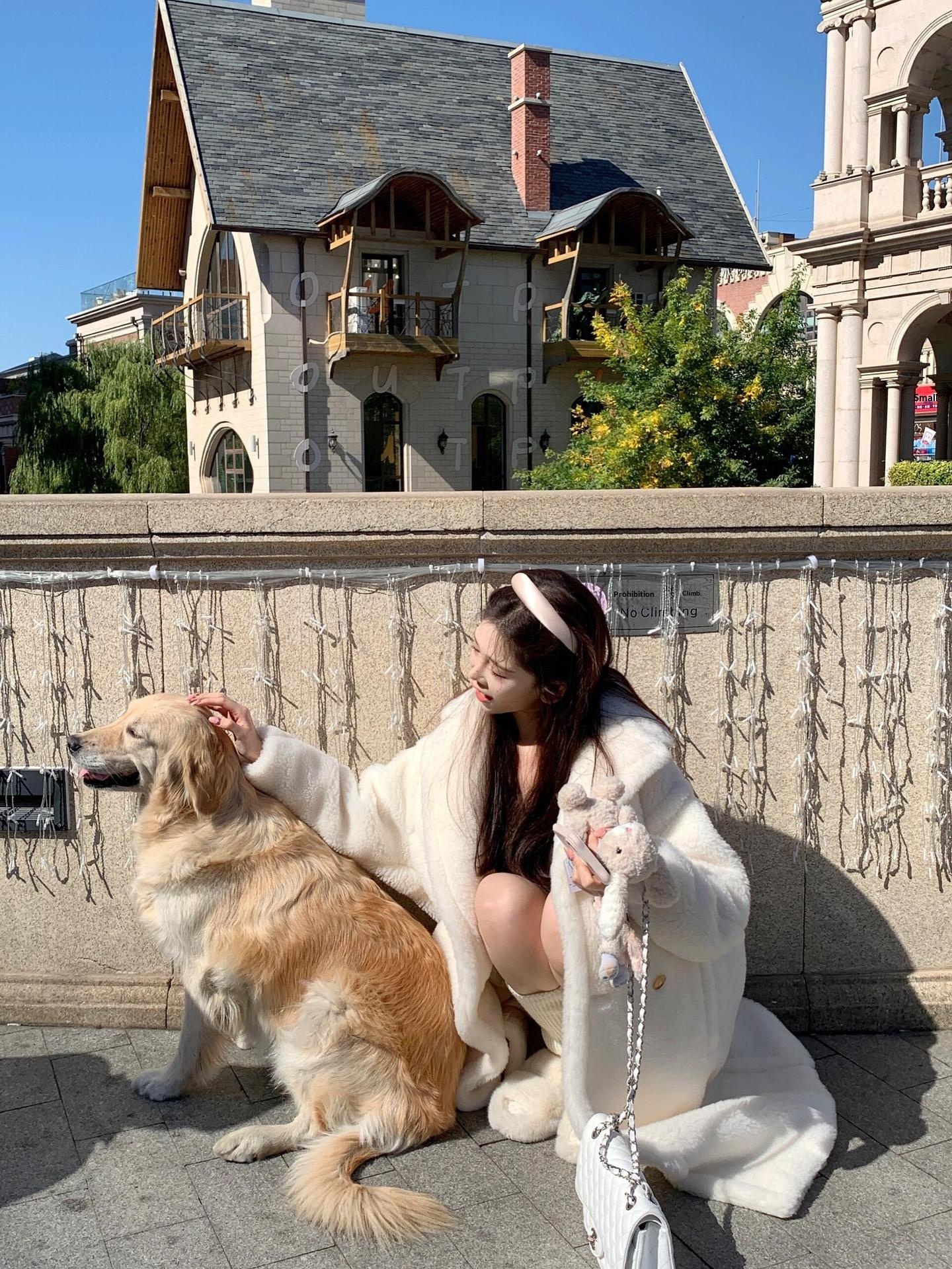 2024 Women's Clothing Women's Bear Coat For Women, Loose Fit Teddy Jacket, MAX Parent Style Winter Wear, Fur Grain Sheep Wool Integrated_voghion.com