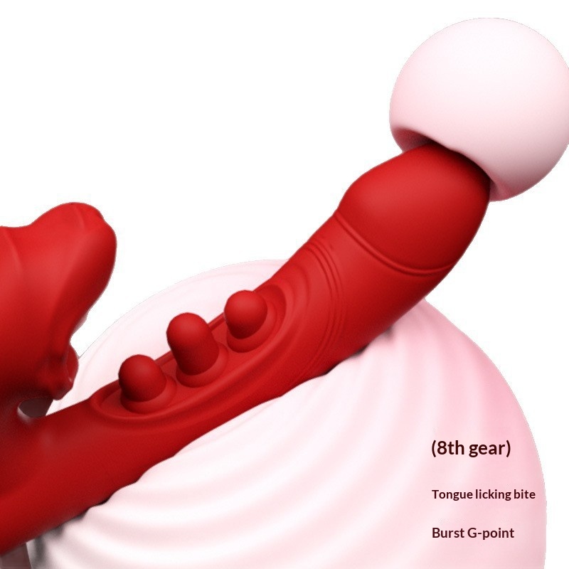 Eros Lab Musical Note Stick Tongue Licking Mouth Biting Vibrator Female Masturbator Strong Vibration Orgasm Handheld Sex Toy_voghion.com