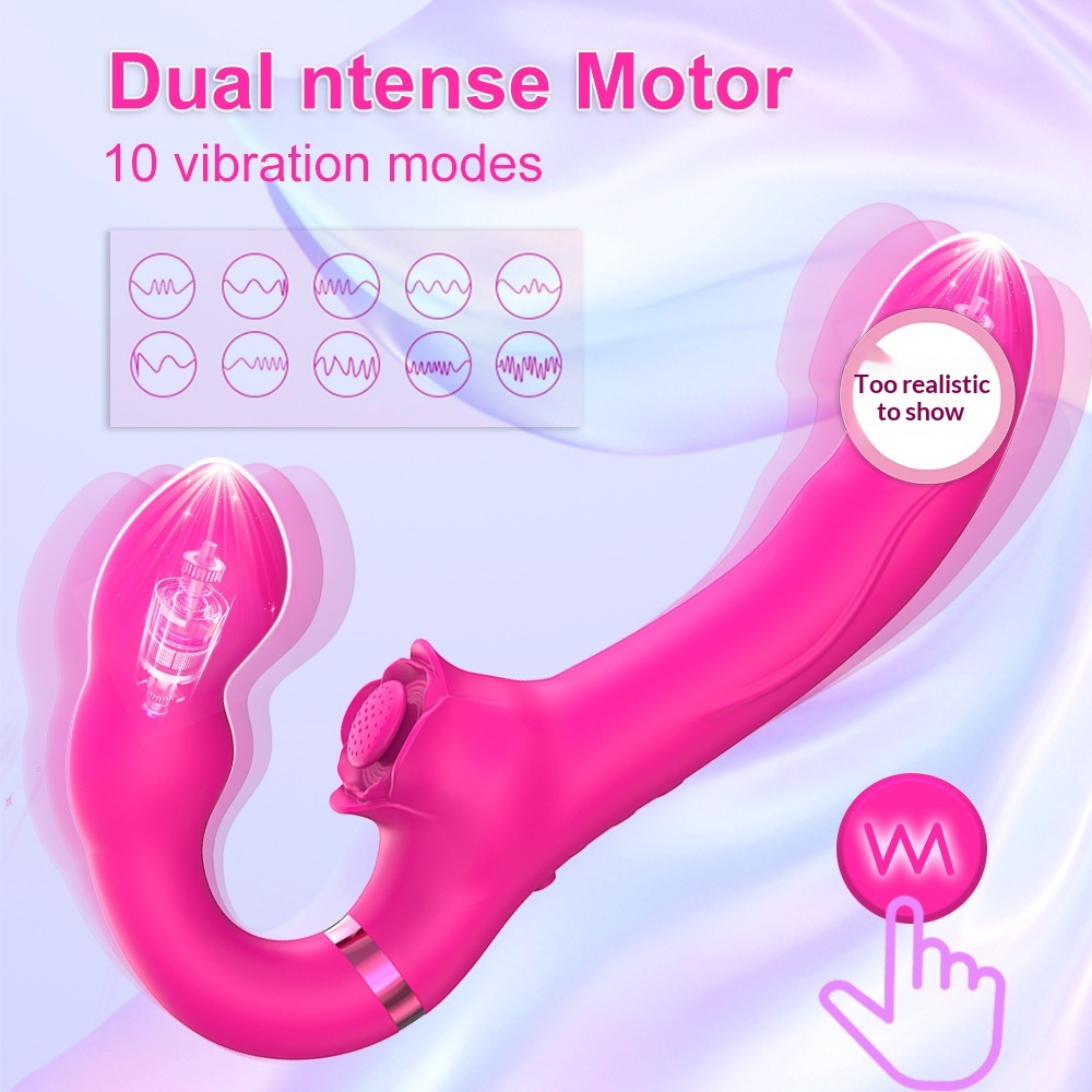 Eros Lab Neuer SAV190 Dual Shock Vibrationsstab für Frauen, 10 Vibrationsfrequenzen, Sexspielzeug, Großhandel_voghion.com