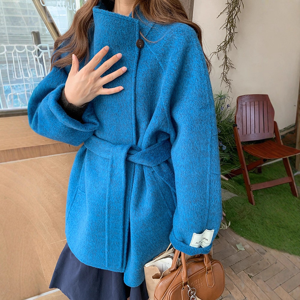 Women's Clothing Women's Clothing Yak Double-Sided Wool Petite Winter High-End Korean Style Cashmere Woolen Coat For Women_voghion.com