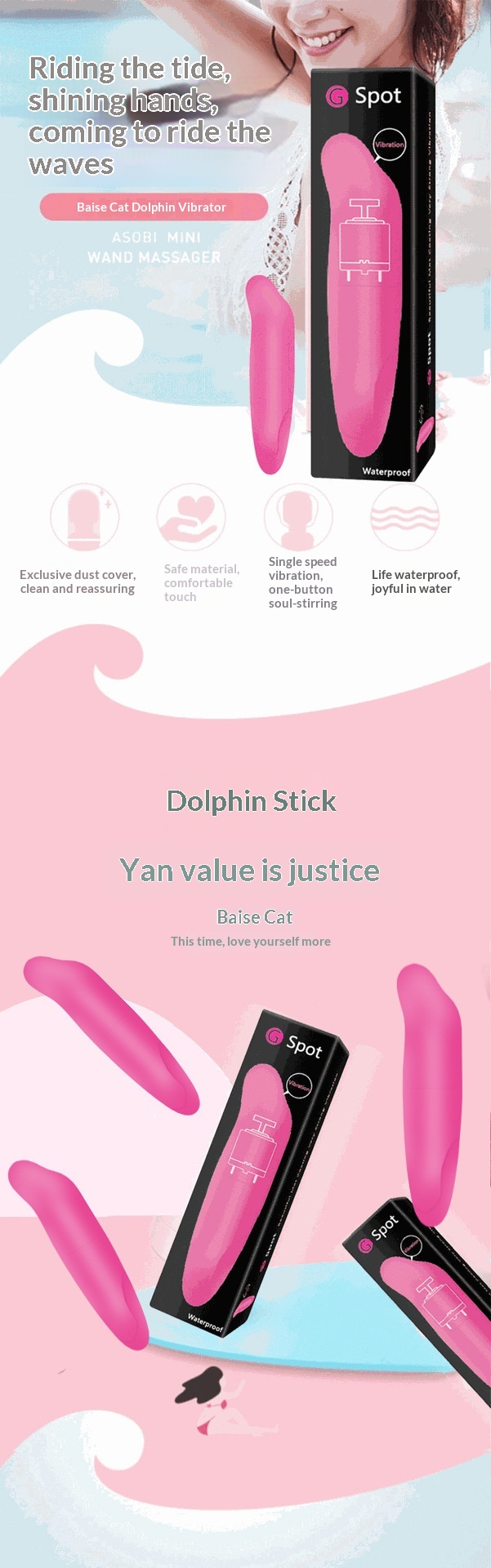 Eros Lab Little Dolphin Mini Vibrator Female Private Part Masturbator Couple Room Fun Sex Toys Wholesale Dropshipping_voghion.com