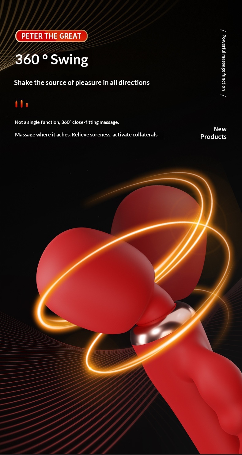 Eros Lab CBaby Peter Vibratore a tre teste con orecchie di coniglio, vibratore a due teste a 3 punti, masturbatore femminile, giocattolo per adulti con punto G e clitoride_voghion.com