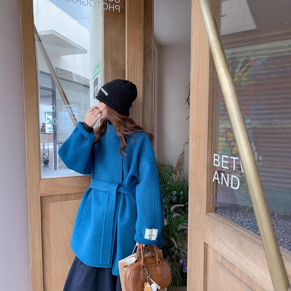 Women's Clothing Women's Clothing Yak Double-Sided Wool Petite Winter High-End Korean Style Cashmere Woolen Coat For Women_voghion.com