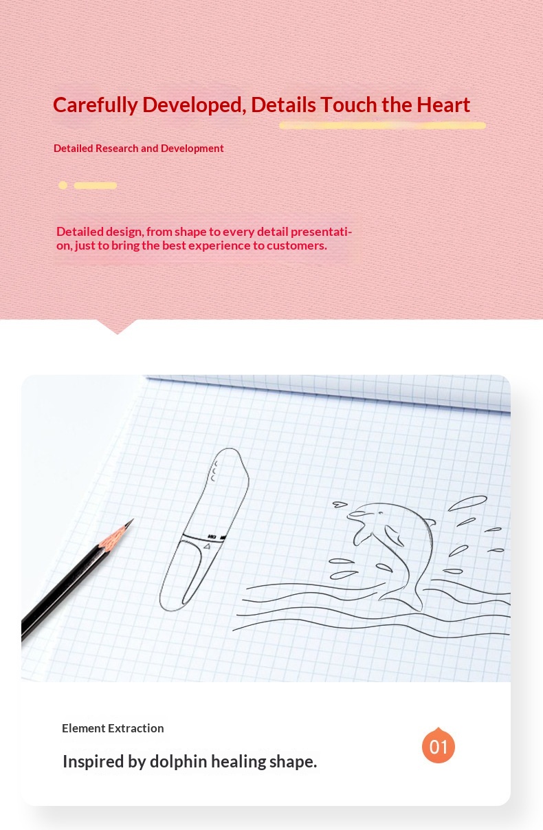 Eros Lab Laile Dolphin AV Vibrator For Women, In-Body Masturbator, Strong Vibration Massage Mini Bullet, Adult Sex Toy_voghion.com