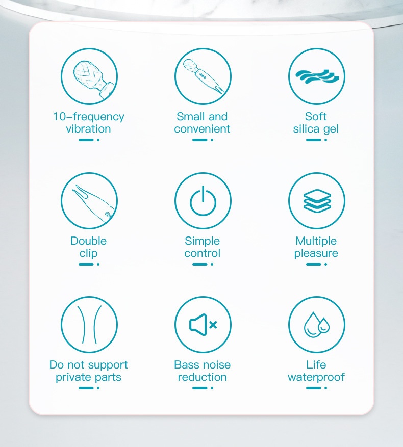 Eros Lab Vibratore multi-testa femminile per stimolazione del punto G, ricaricabile, masturbazione, bacchetta AV elettrica, giocattoli sessuali per adulti all'ingrosso_voghion.com