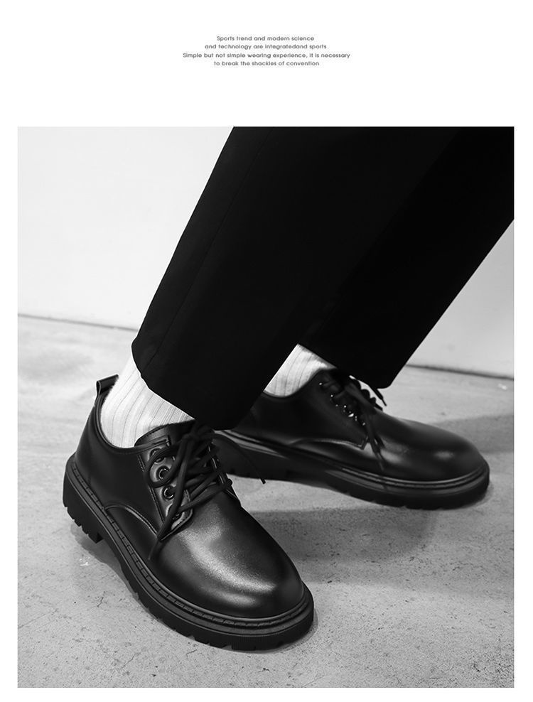 Chaussures d'été en cuir imperméables et antidérapantes noires pour hommes WalkPrime, style britannique, élégantes et décontractées, parfaites pour le travail, la sécurité ou la cuisine._voghion.com