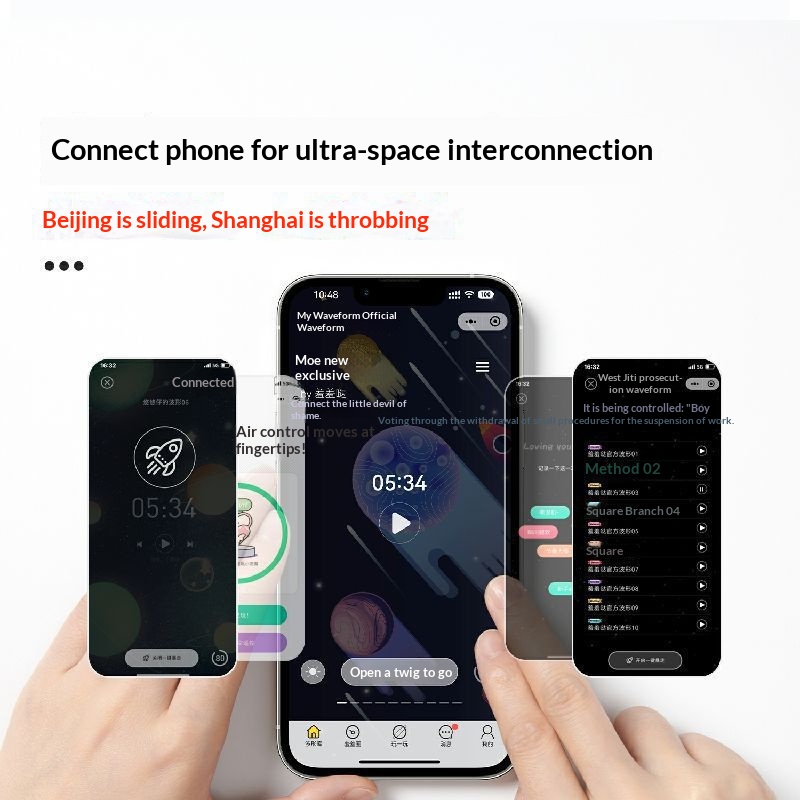 Eros Lab Shy Nuo Air Vibrateur à tête souple avec télécommande et double vibration pour massage féminin_voghion.com