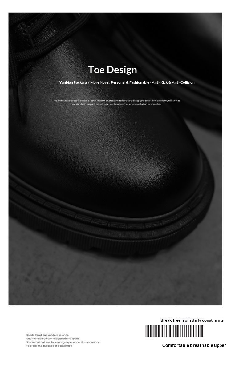 Chaussures d'été en cuir imperméables et antidérapantes noires pour hommes WalkPrime, style britannique, élégantes et décontractées, parfaites pour le travail, la sécurité ou la cuisine._voghion.com