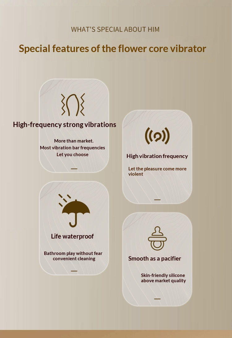 Eros Lab Juncai Flower Core AV Vibrator Vibrating Stick Female Toys Adult Sex Products Plastic Sealed Battery Version Wholesale_voghion.com