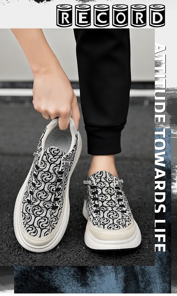 Voyage Canvas Erkek Yaz 2025 Yeni Trend Çok Yönlü Kırmızı Günlük Düz Spor Kumaş Kokuya Dayanıklı Trend Ayakkabılar_voghion.com