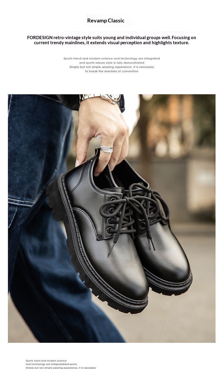 Chaussures d'été en cuir imperméables et antidérapantes noires pour hommes WalkPrime, style britannique, élégantes et décontractées, parfaites pour le travail, la sécurité ou la cuisine._voghion.com
