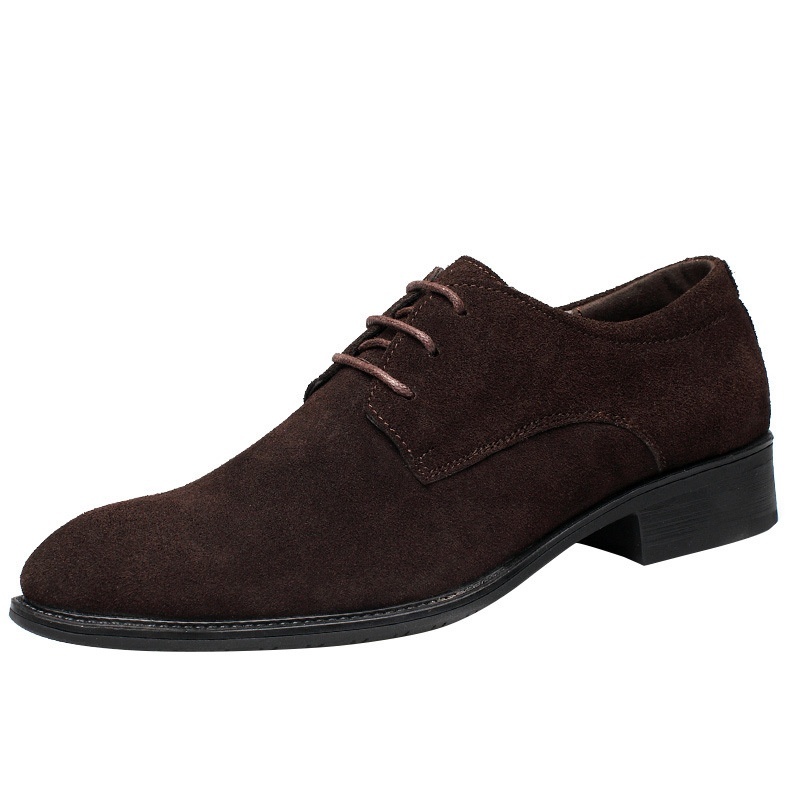 Scarpe casual retrò basse in pelle scamosciata stile britannico da uomo Voyage, di grandi dimensioni, traspiranti e resistenti all'usura_voghion.com
