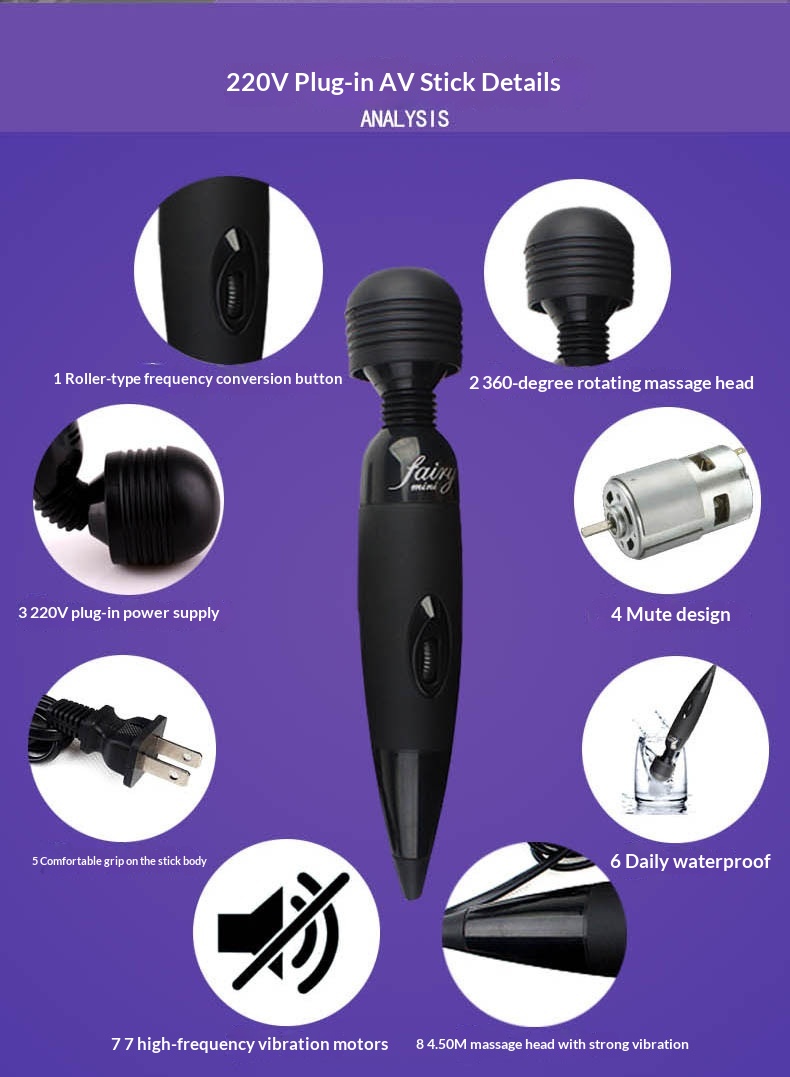 Eros Lab DC Plug-in Großer AV-Zauberstab Masturbator für Frauen Stimulierender Vibrator für Paare Flirtendes Sexspielzeug für Erwachsene_voghion.com