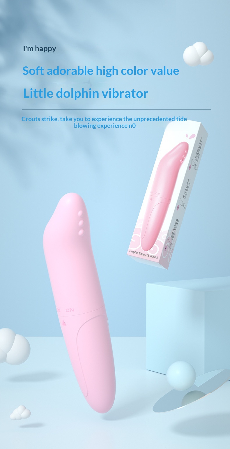 Eros Lab Laile Dolphin AV Vibrator For Women, In-Body Masturbator, Strong Vibration Massage Mini Bullet, Adult Sex Toy_voghion.com