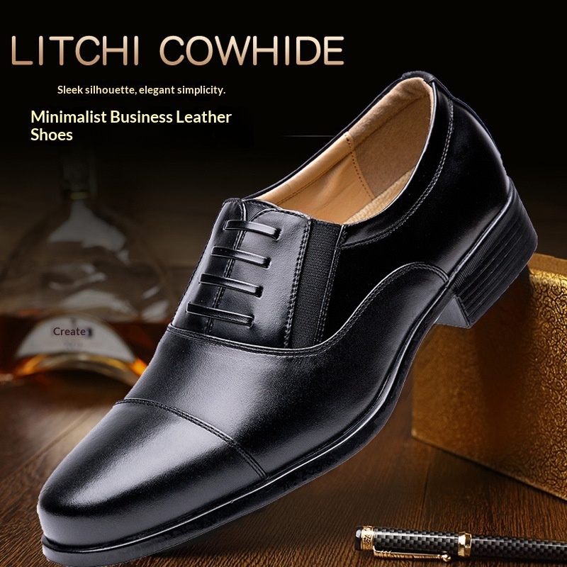 Sandali da uomo in pelle leggeri, a tre snodi, da lavoro, formali, da lavoro, da ufficio, da uomo, scarpe a punta traspiranti, di grandi dimensioni_voghion.com