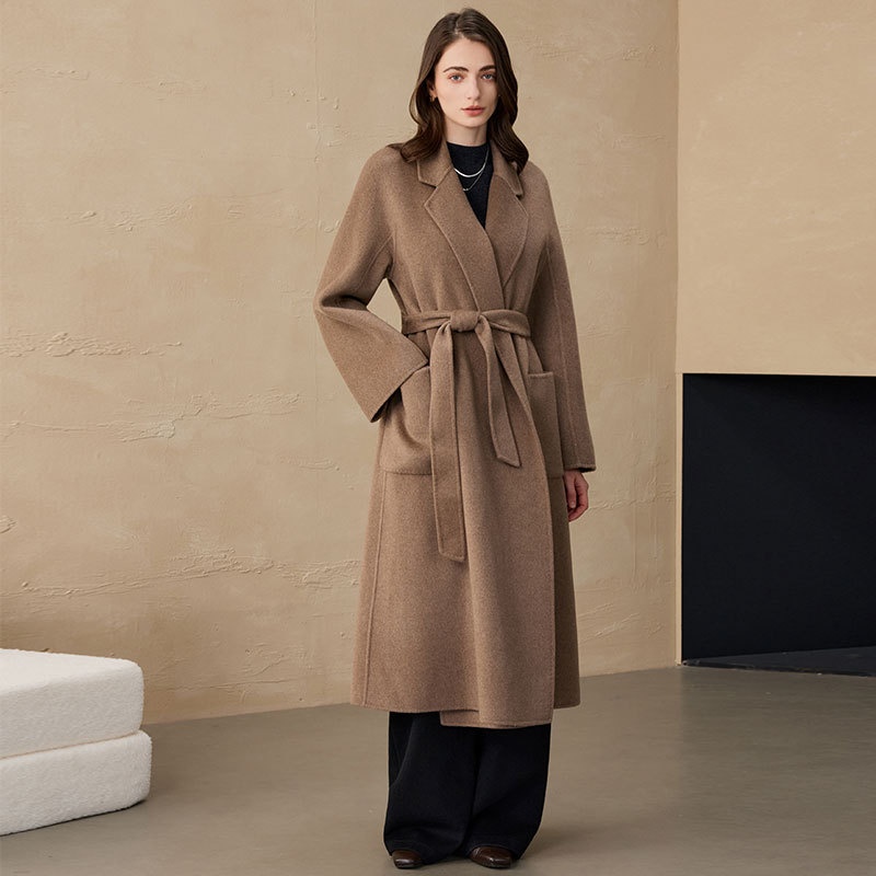 Women's Clothing Classic European Version Bathrobe Max Women M Brand Double-Sided Cashmere Wool Coat_voghion.com