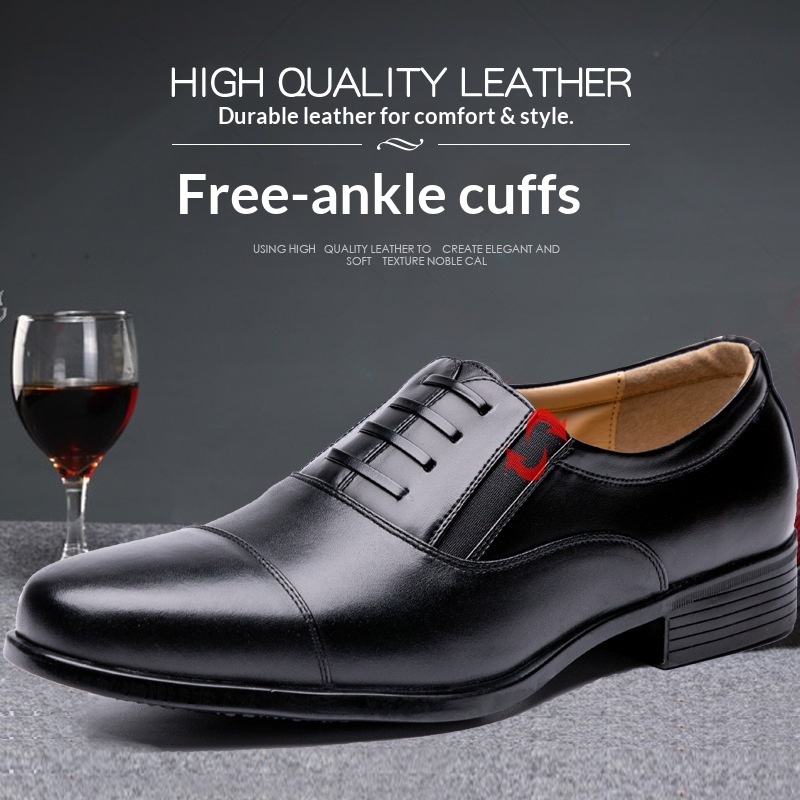 Sandali da uomo in pelle leggeri, a tre snodi, da lavoro, formali, da lavoro, da ufficio, da uomo, scarpe a punta traspiranti, di grandi dimensioni_voghion.com