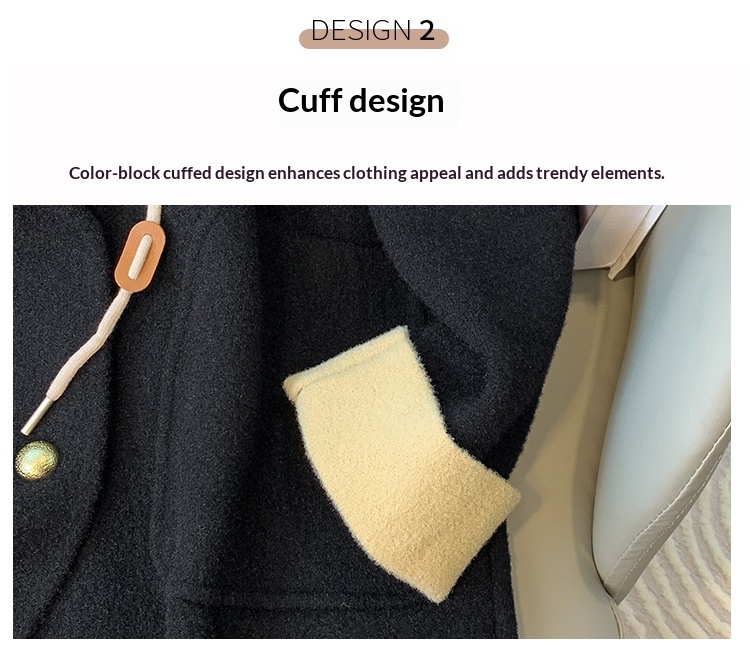 2025 Women's Clothing Women's Mid-Length Hooded Coat, Thickened Spring And Autumn, Size, High-End Elegant Wool Overcoat For Plus Size_voghion.com