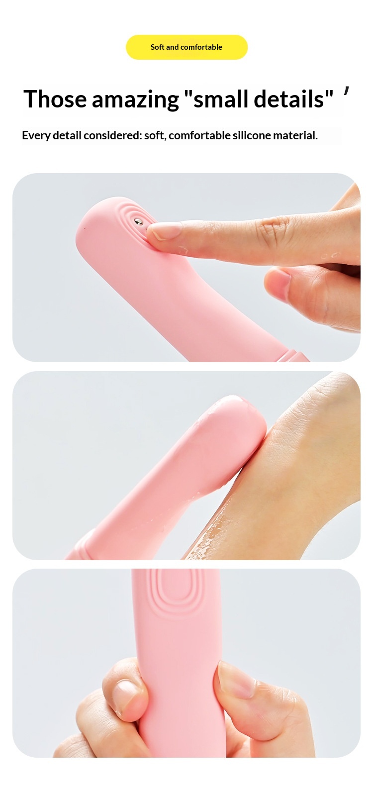 Eros Lab ROSELEX Vibratore morbido a coniglio, riscaldamento elettrico a dieci frequenze, masturbazione femminile, orgasmo del punto G, compatto e portatile_voghion.com