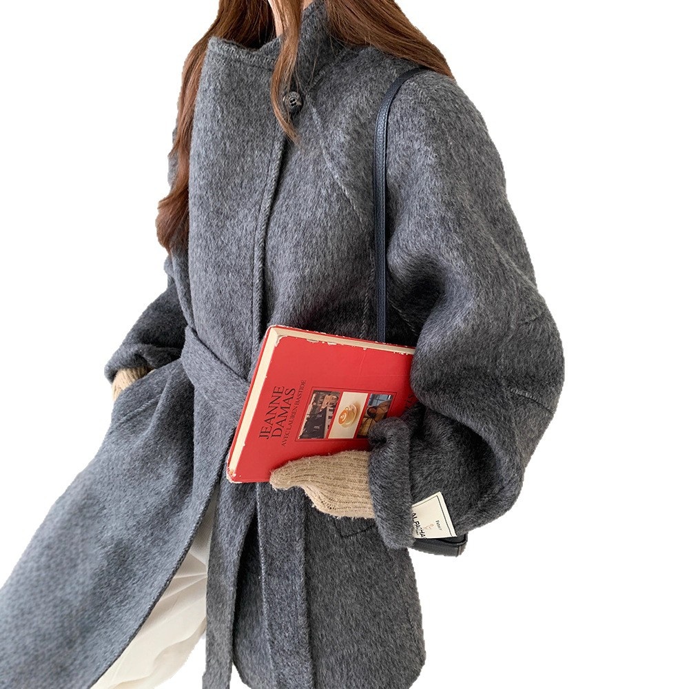 Women's Clothing Women's Clothing Yak Double-Sided Wool Petite Winter High-End Korean Style Cashmere Woolen Coat For Women_voghion.com