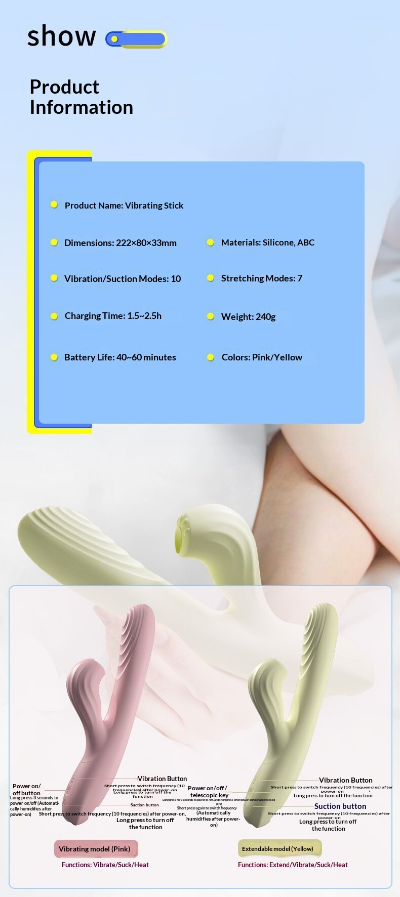 Eros Lab Out-of-control Vibrator For Women Automatic Thrusting Heating Telescopic Adult Little Red Book Hot-selling Cat Fun Stick_voghion.com