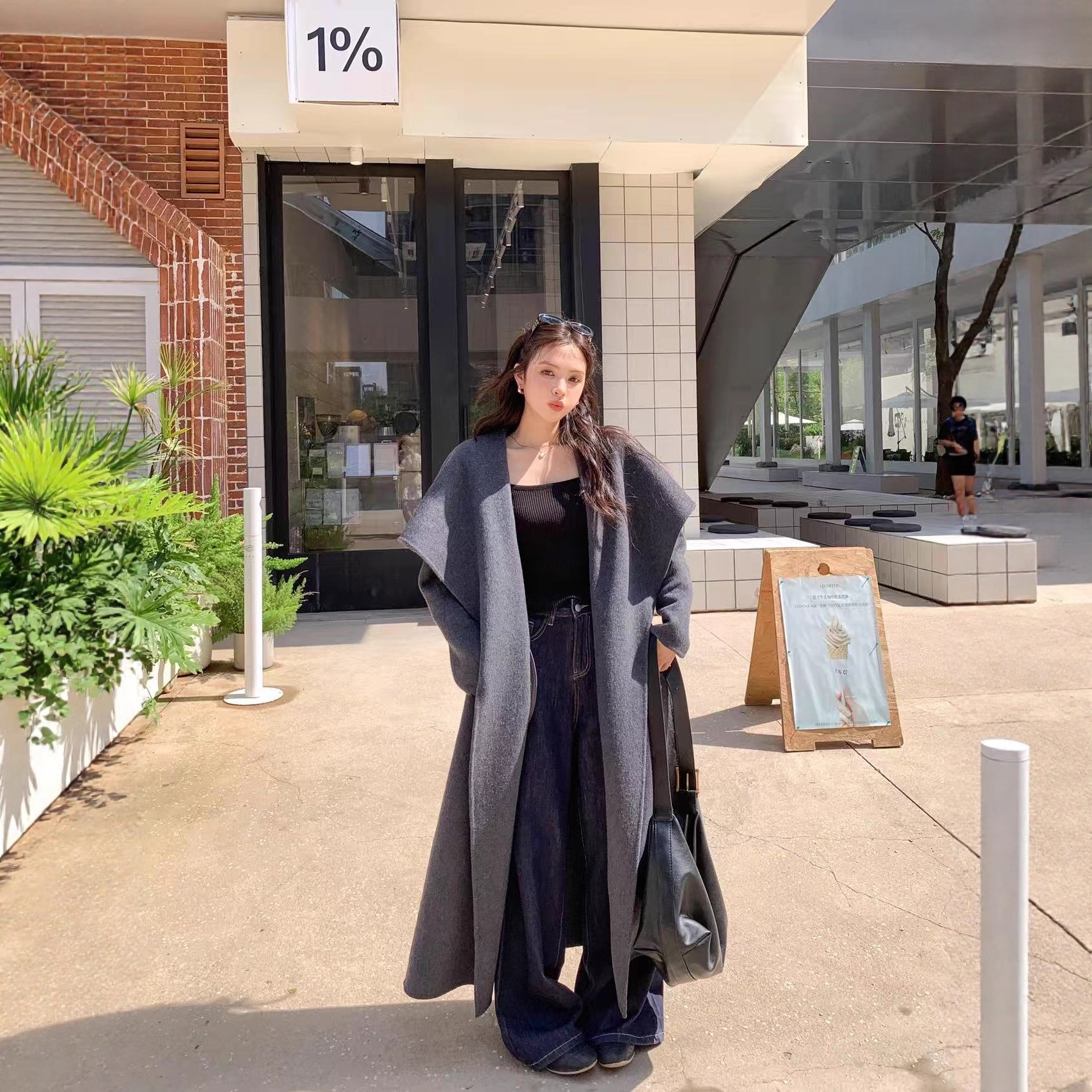 Abbigliamento donna Abbigliamento donna Daye CHI2025 Cappotto di lana double face con risvolto largo e stile pigro autunno inverno Giacca di lana color cammello_voghion.com