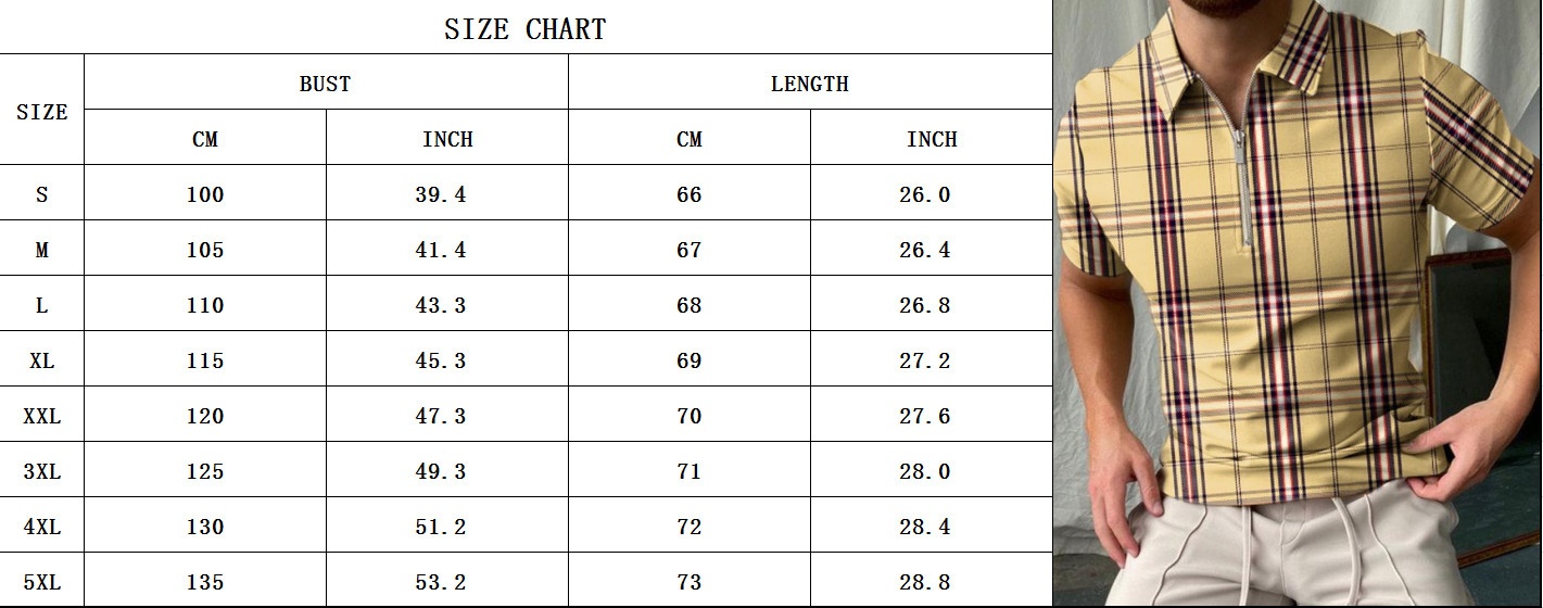 boy Boy Cross-Border New Striped 3-Color Shirt Spring And Autumn Long Sleeve Zipper Turn-Down Collar Casual Plus Size Men's Polo_voghion.com