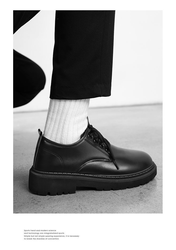 Chaussures d'été en cuir imperméables et antidérapantes noires pour hommes WalkPrime, style britannique, élégantes et décontractées, parfaites pour le travail, la sécurité ou la cuisine._voghion.com
