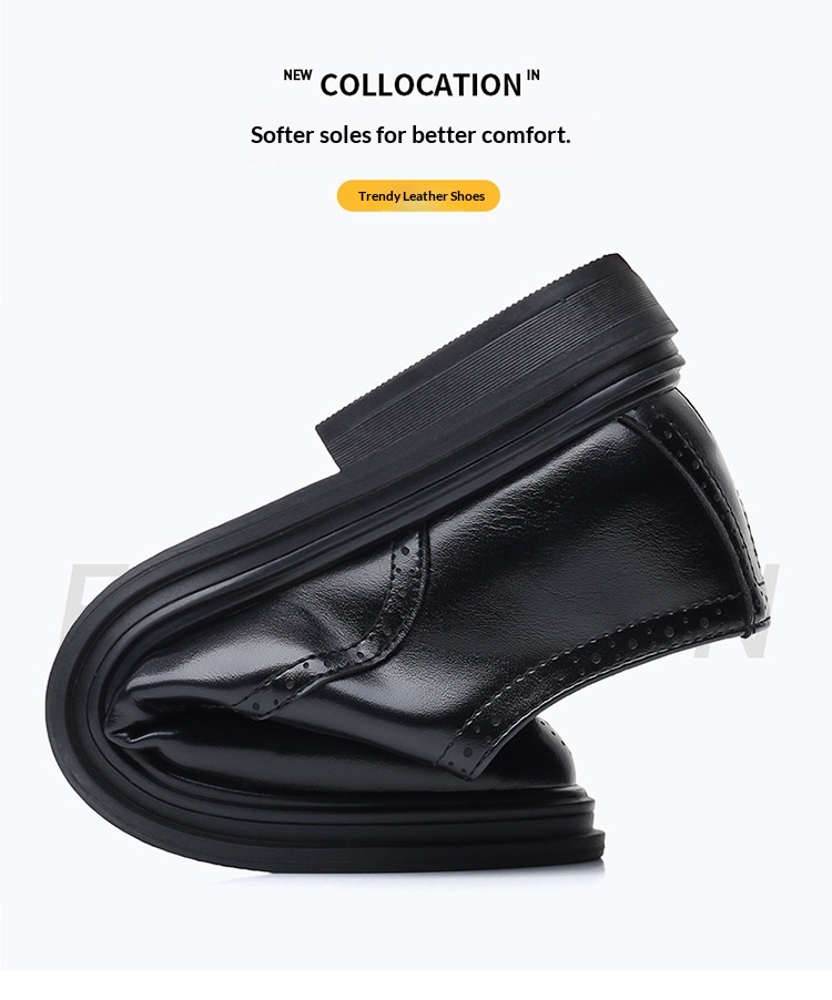 Zapatos WalkPrime New Brogue de cuero estilo británico, informales, formales y transpirables para hombre._voghion.com