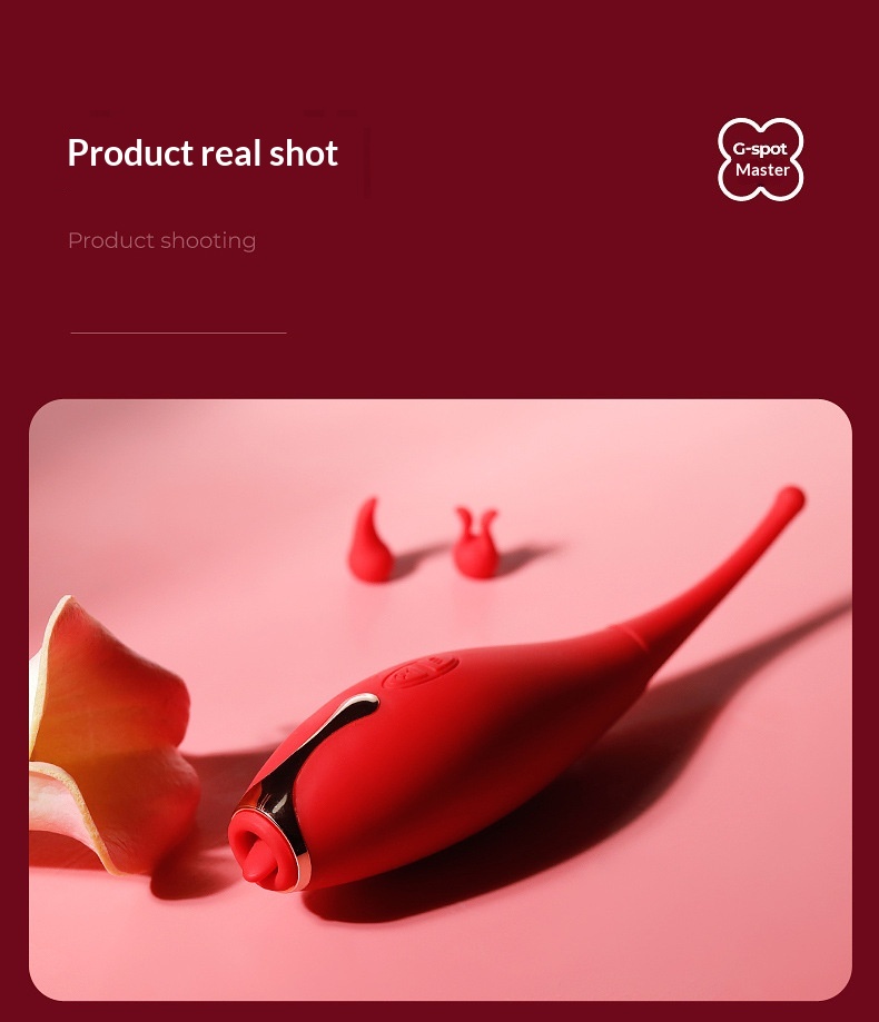 Eros Lab Qingmi Star Flame Goddess Point Vibrating Pen Tongue Licking Vibrator Female Massage Stick Masturbator Toys Adult Sex_voghion.com
