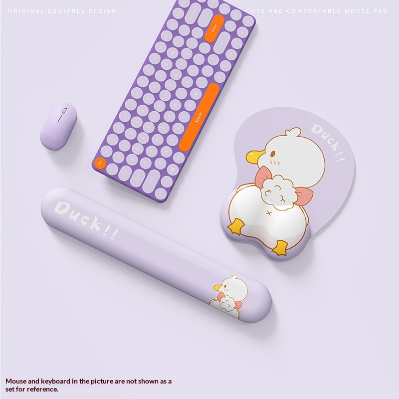 NeoGear NeoGear NeoGear Little Mouse Handschutz Silikon-Tastaturauflage Handgelenkauflage Niedliche Ente_voghion.com