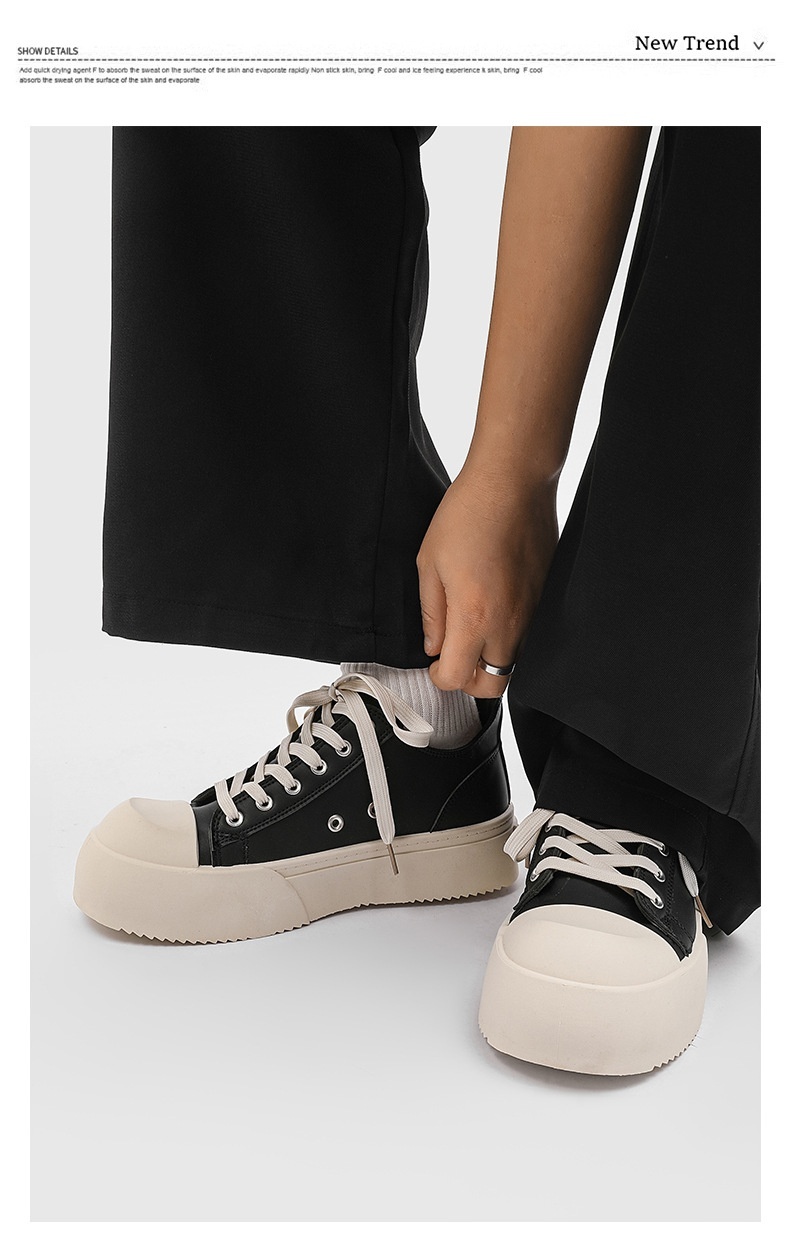 Voyage Big Head Derby Herren-Sneaker, atmungsaktiv, mit dicker Sohle und optischer Erhöhung, vielseitig und ideal für den Herbst, Nischendesign_voghion.com