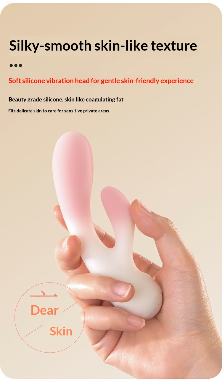 Eros Lab Shy Nuo Air Vibrateur à tête souple avec télécommande et double vibration pour massage féminin_voghion.com