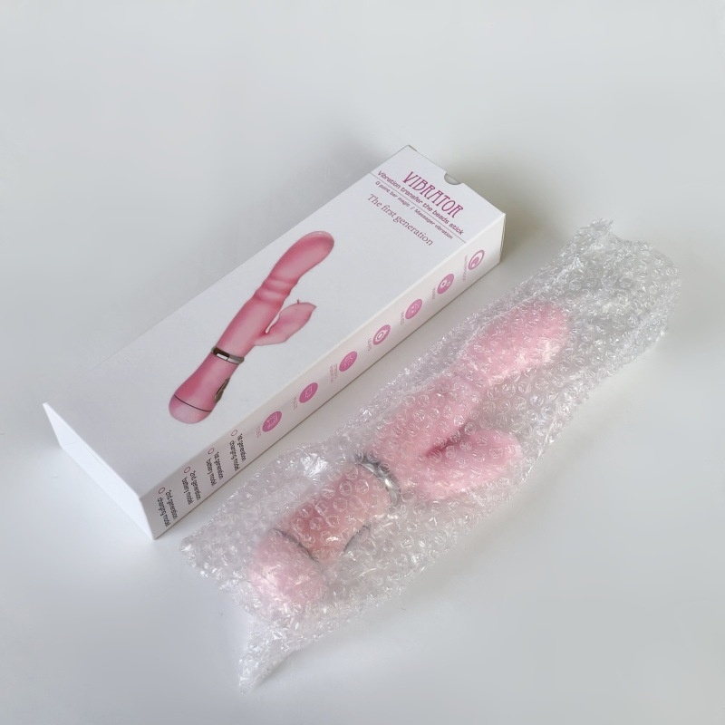 Eros Lab Female Use Passionate Frequency Rabbit Vibrator Tongue Licking Dual Shock AV Stick Rechargeable Massager_voghion.com