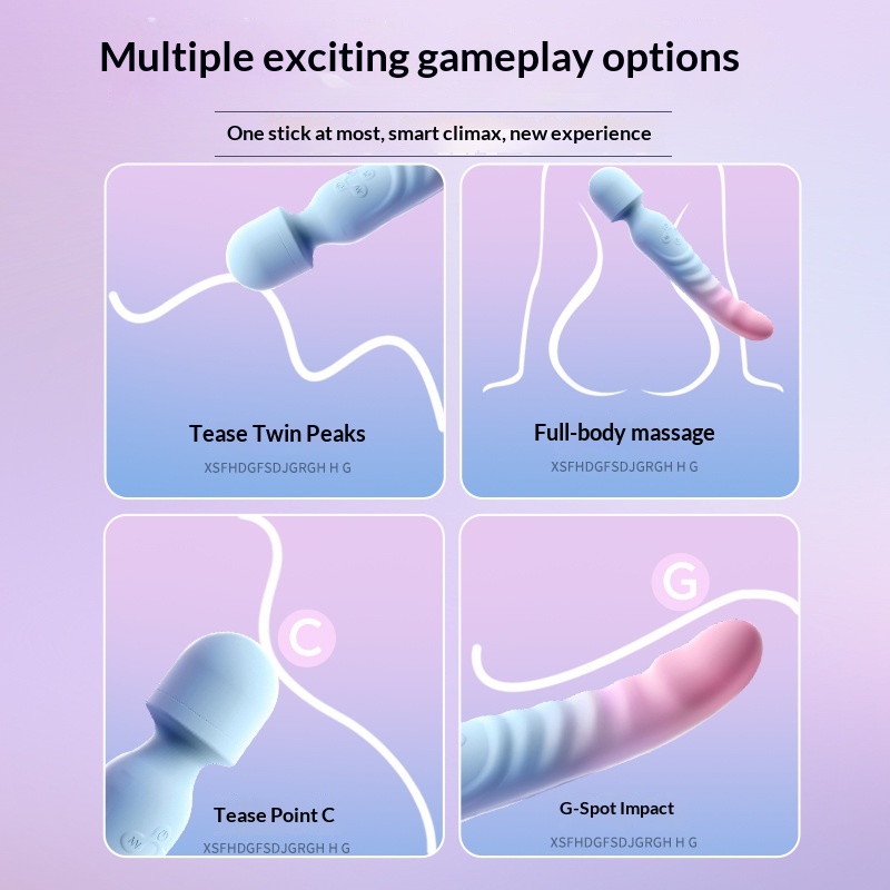 Eros Lab Yiluo Nanjizuo Vibratore riscaldante a doppia testa per donne Masturbatore Giocattolo sessuale per adulti_voghion.com