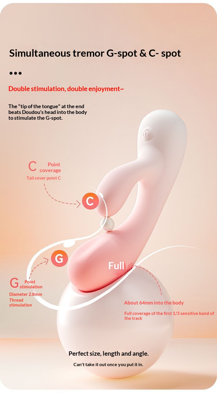 Eros Lab Shy Nuo Air Vibrateur à tête souple avec télécommande et double vibration pour massage féminin_voghion.com