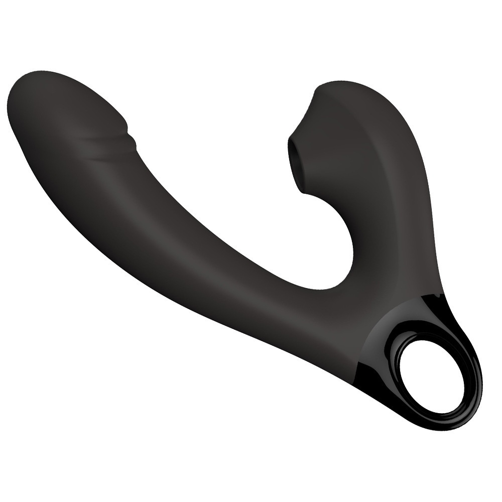 Eros Lab Foreign Trade Nouveau masseur vibrant à double tête, chargement magnétique sans fil, 10 vibrations + 5 fréquences d'aspiration_voghion.com