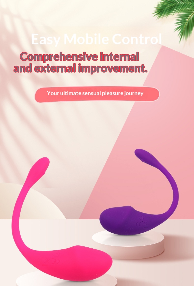 Eros Lab Cross-Border App Remote Control Vibrator Tadpole Full Cover Silicone Massager Female Masturbator Adult Products_voghion.com