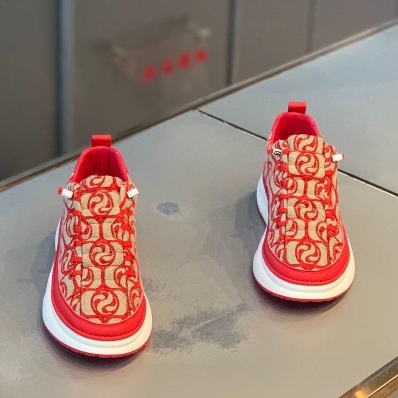 Voyage Canvas Erkek Yaz 2025 Yeni Trend Çok Yönlü Kırmızı Günlük Düz Spor Kumaş Kokuya Dayanıklı Trend Ayakkabılar_voghion.com