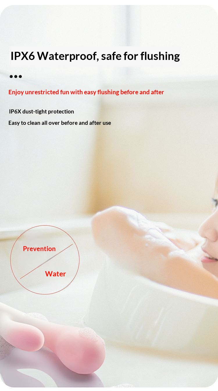 Eros Lab Shy Nuo Air Vibrateur à tête souple avec télécommande et double vibration pour massage féminin_voghion.com