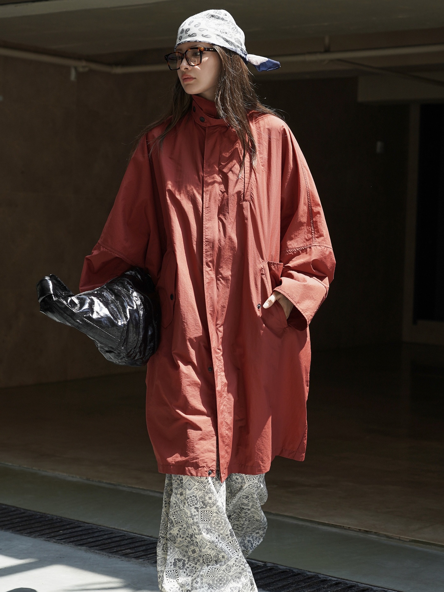 Women's Clothing Women's Louvre Early Autumn New Korean Style Workwear Functional Windbreaker Oversized Lightweight Mid-Length Coat For_voghion.com