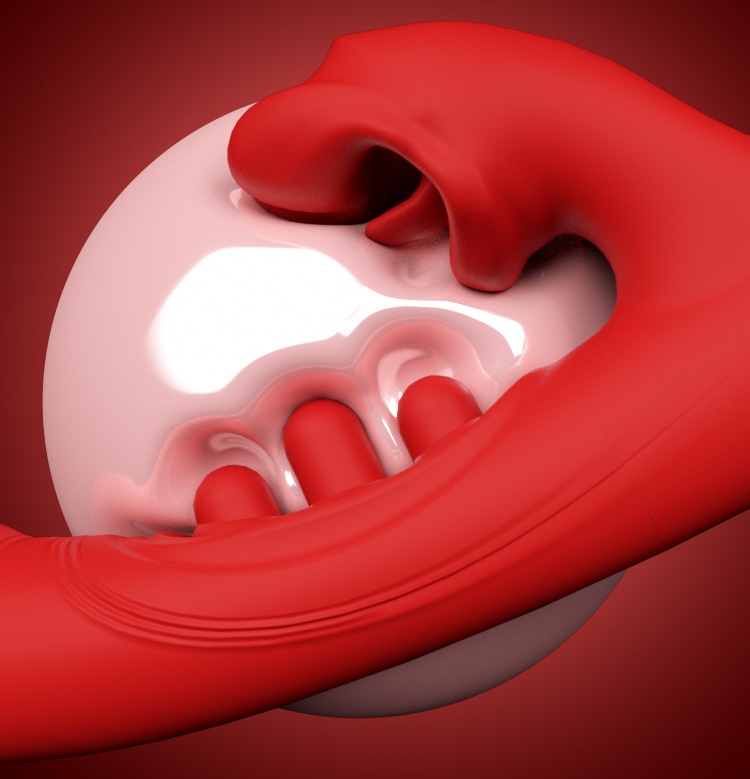 Eros Lab Musical Note Stick Tongue Licking Mouth Biting Vibrator Female Masturbator Strong Vibration Orgasm Handheld Sex Toy_voghion.com