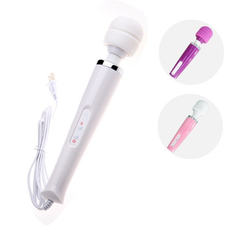Eros Lab Amerikanischer Stil Direktstecker 220V Wiederaufladbarer Vibrator mit starker Vibration für Erwachsene, großer Kopf, AV-Stab für den privaten Gebrauch_voghion.com
