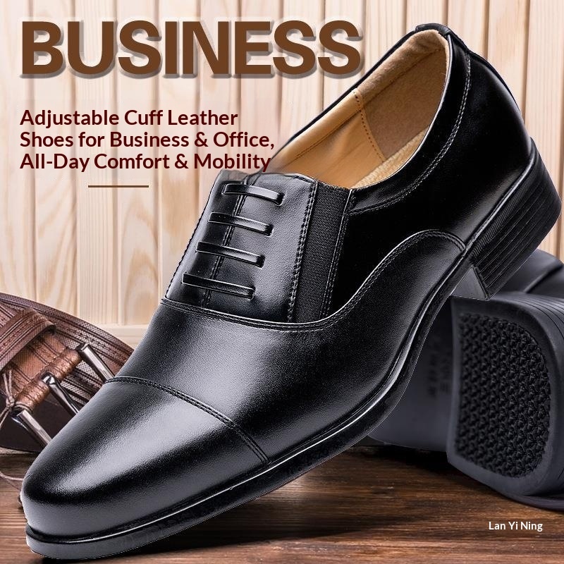 Sandali da uomo in pelle leggeri, a tre snodi, da lavoro, formali, da lavoro, da ufficio, da uomo, scarpe a punta traspiranti, di grandi dimensioni_voghion.com