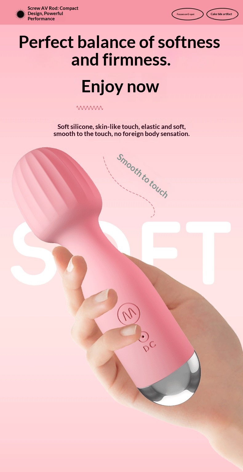Eros Lab Ruyi Mini Strong Vibration AV Vibrator Multi-frequency Instant Climax Female Masturbator Massager Adult Products Direct_voghion.com