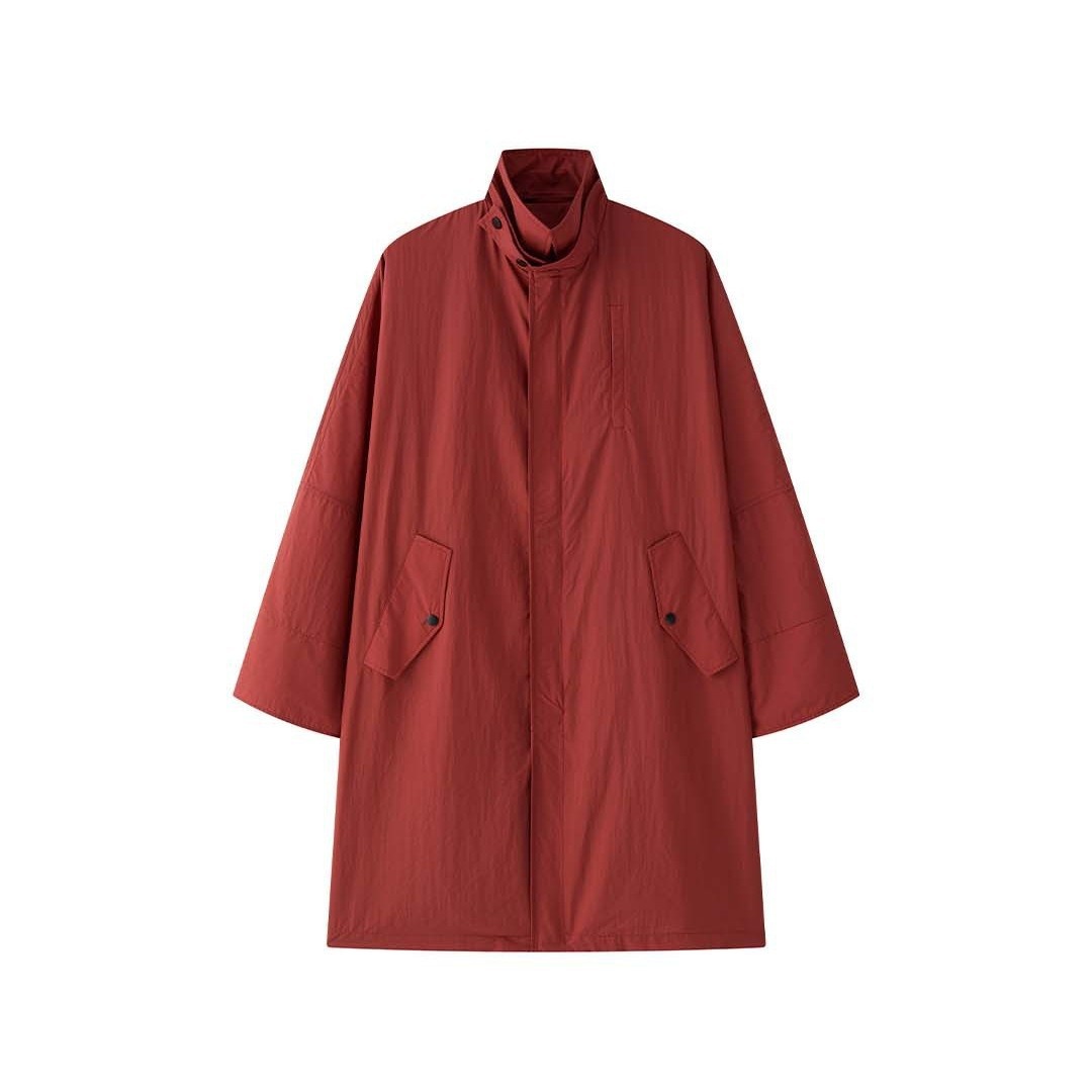 Women's Clothing Women's Louvre Early Autumn New Korean Style Workwear Functional Windbreaker Oversized Lightweight Mid-Length Coat For_voghion.com